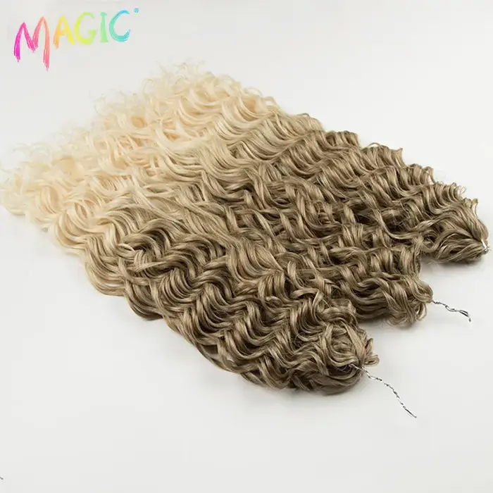 Extensions de cheveux synthétiques bouclés Magic Ombre Water Wave