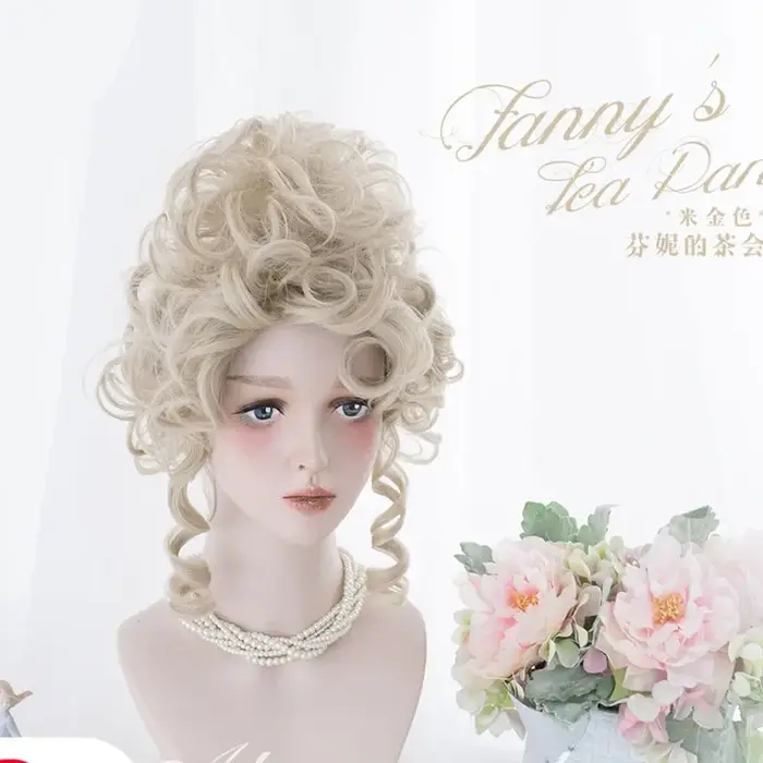 Ensemble de cheveux dorés blonds pour femmes