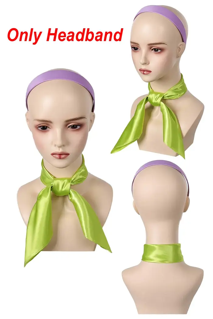 Déguisement Daphné Blake Cosplay vêtements perruques bandeau dessin animé Costume femmes jeu de rôle