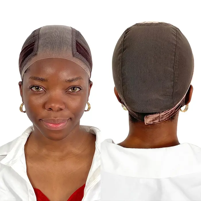 2025 nouveau bonnet de perruque en dentelle avec bande de poignée pour maintenir les perruques en place