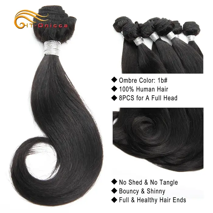 Htonicca cheveux bouclés produits 20 g/pc brésilien Remy