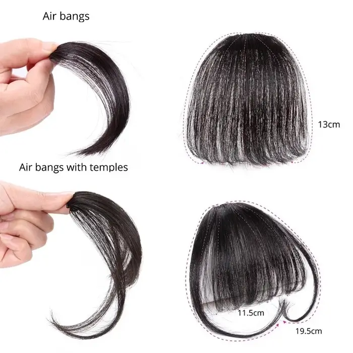 WIGSIN faux frange d'air synthétique pince-In Extension de cheveux