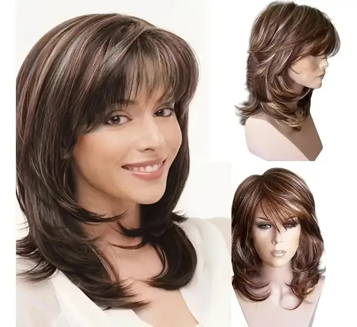 Perruque synthétique complète pour femme