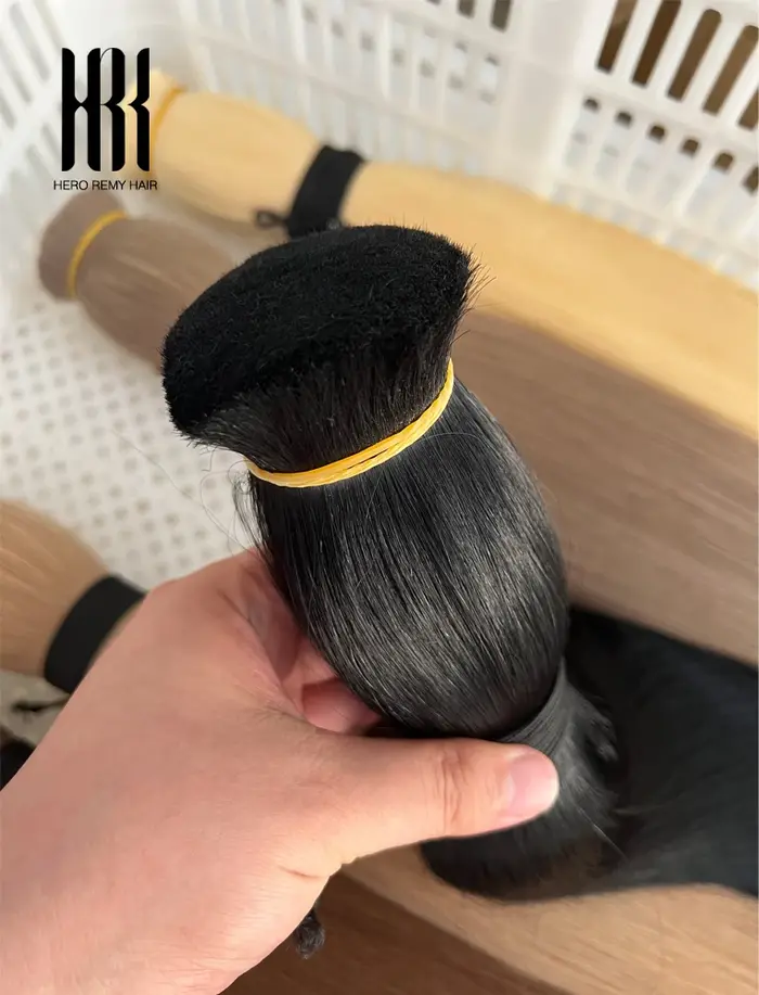 100% réel Remy Extensions de cheveux humains sans trame miel blond