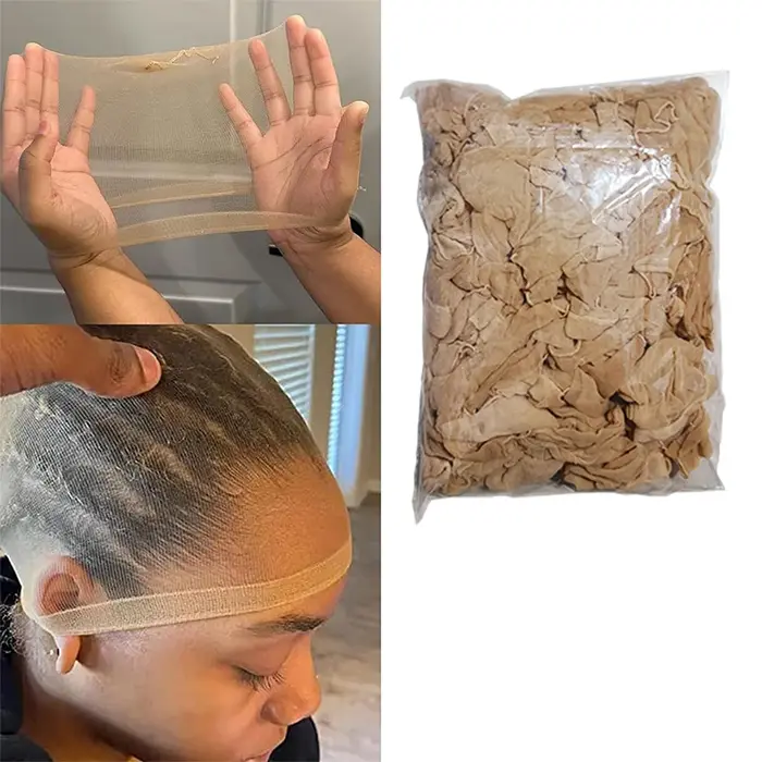 Bonnet de perruque HD transparent de haute qualité en nylon extensible pour femmes et hommes