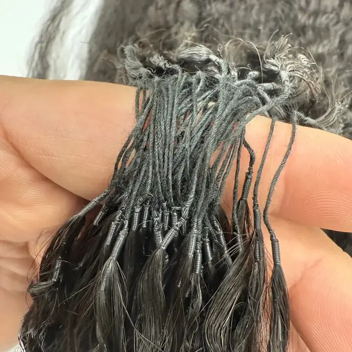 Dialola Wigs 12A Petites spirales bouclées, mèches bouclées crépues, cheveux humains pour crochet, t