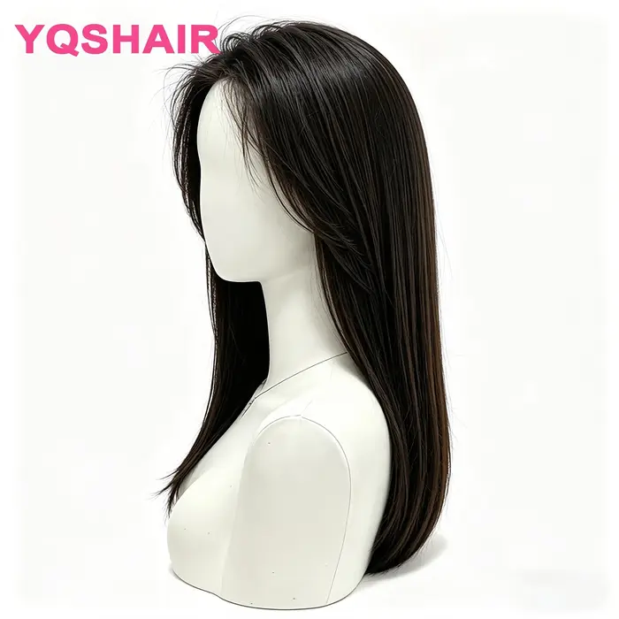 Perruque en cheveux humains 100% naturels