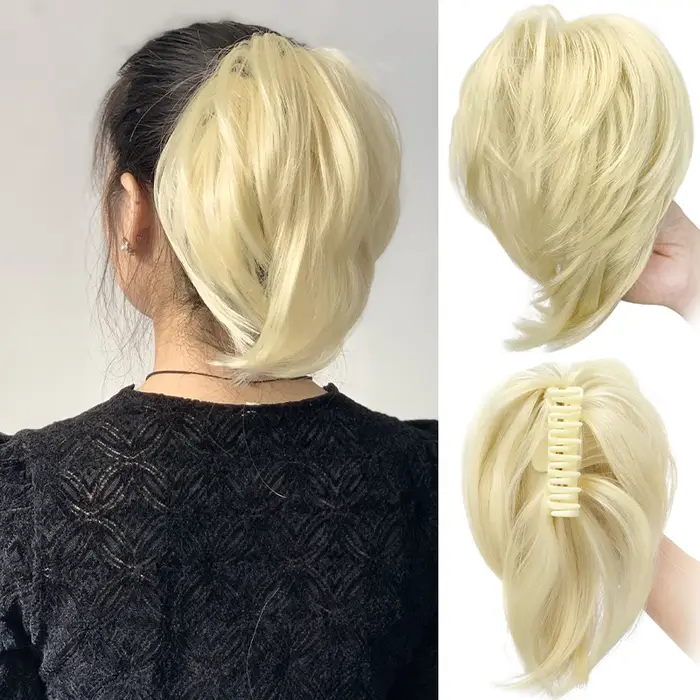Pince à cheveux élégante en chignon désordonné pour femmes