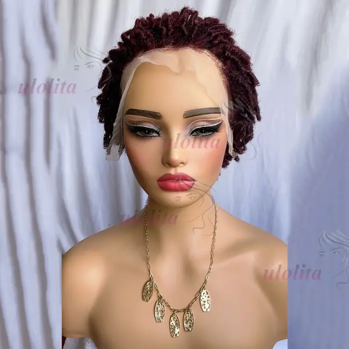 Perruque Courte Bouclée Naturelle en Cheveux Humains Premium 13x4 Lace Front