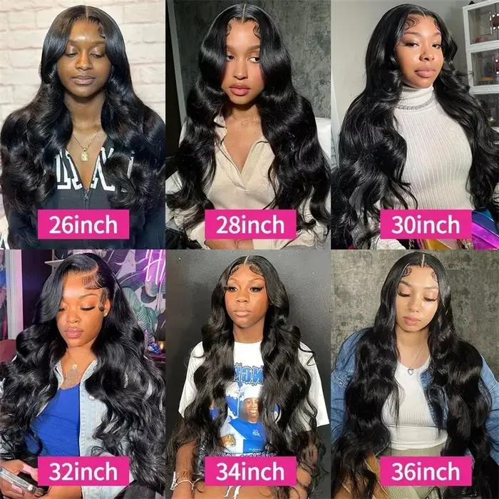 Perruques Bling Hair en cheveux humains, densité 180, ondulées, avec frontal en dentelle 13x6 et 13x