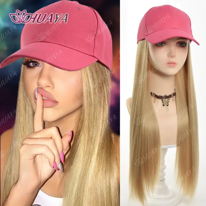 Chapeau perruques casquette avec cheveux