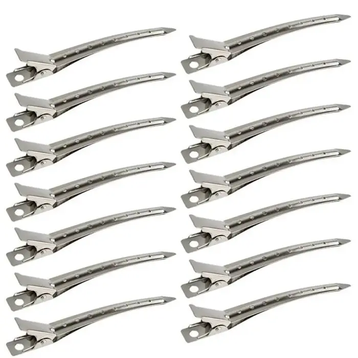 Clips de soins capillaires en acier inoxydable, 5 pièces, outils de coiffure