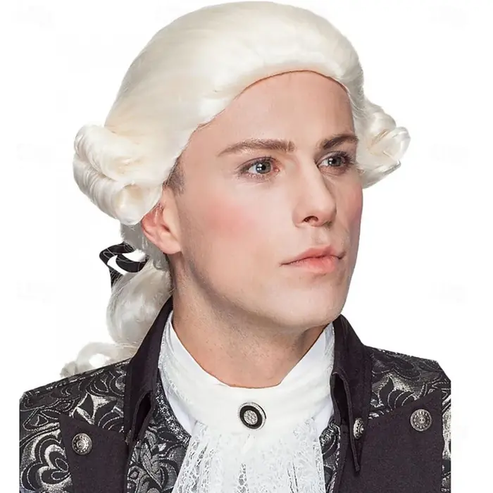 HAIRJOY – perruque synthétique américaine coloniale pour hommes