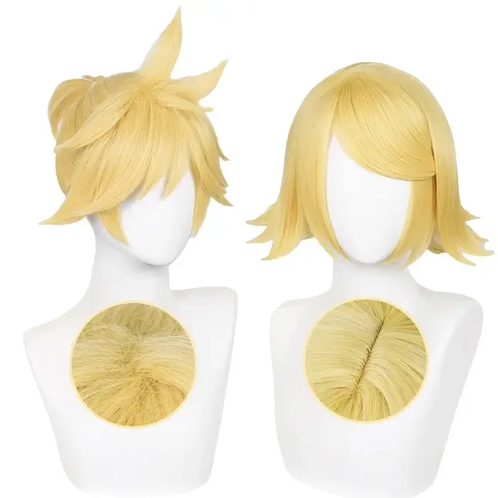 Perruque de cosplay Halloween Anime Rin Len