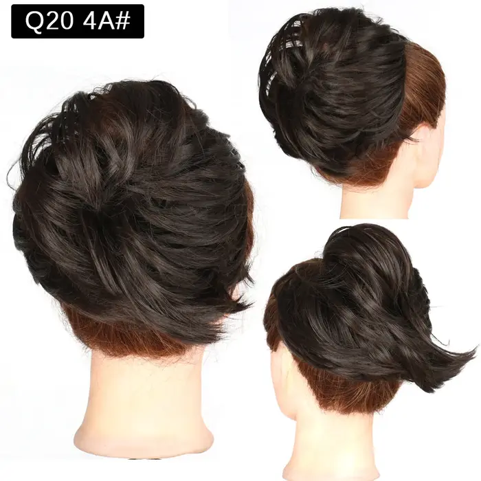 Extension de queue de cheval de chignon de cheveux, postiche synthétique droite Extensions de chigno