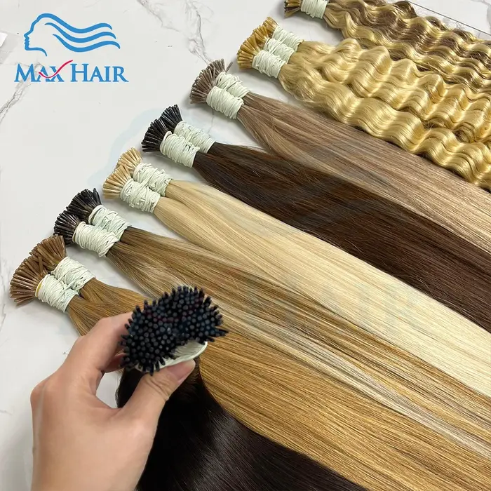 Extensions de cheveux à la kératine I Tip naturel réel humain