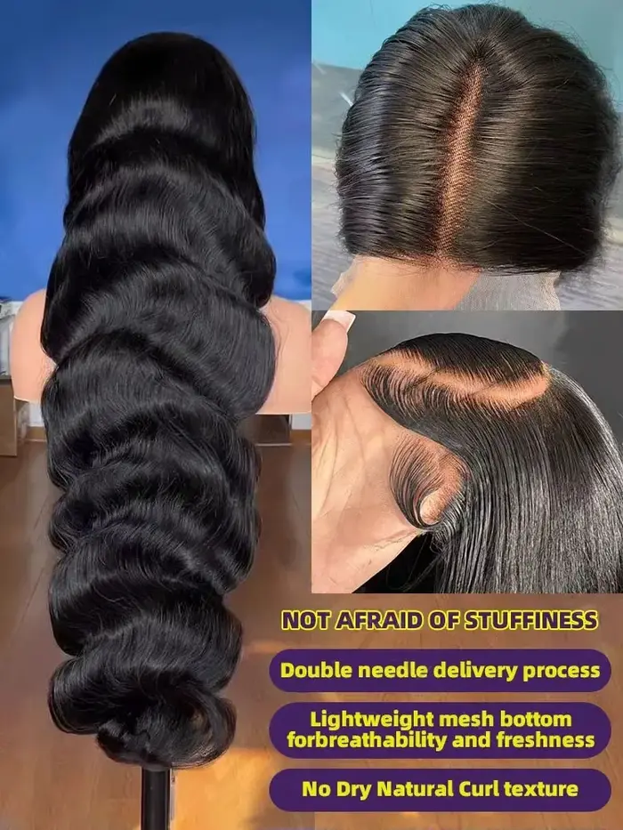 30 40 pouces vague de corps 13x6 HD dentelle frontale perruques cheveux humains brésilien pré-plumé