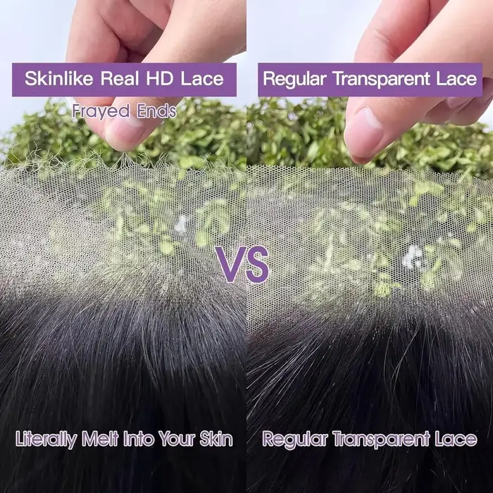 Perruque Lace Frontal Wig naturelle bouclée, cheveux humains, Deep Wave, Transparent HD, 13x 4/13x6,