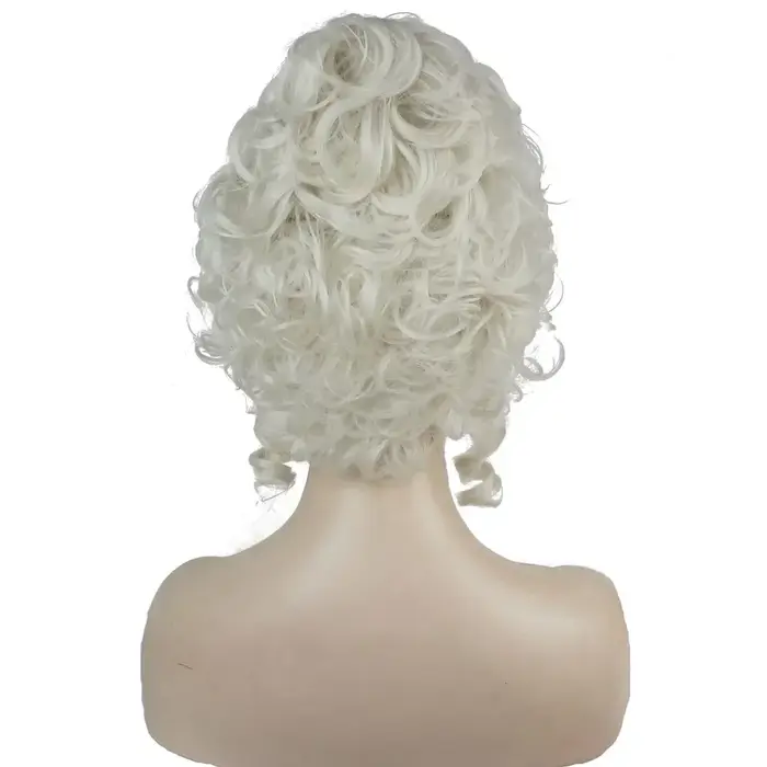 Marie Antoinette princesse cheveux bouclés moyens perruques Cosplay