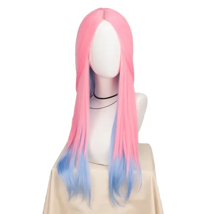 Perruque de Cosplay synthétique bouclée longue de 80cm pour femmes, perruque Anime Mizi Hyuna, acces