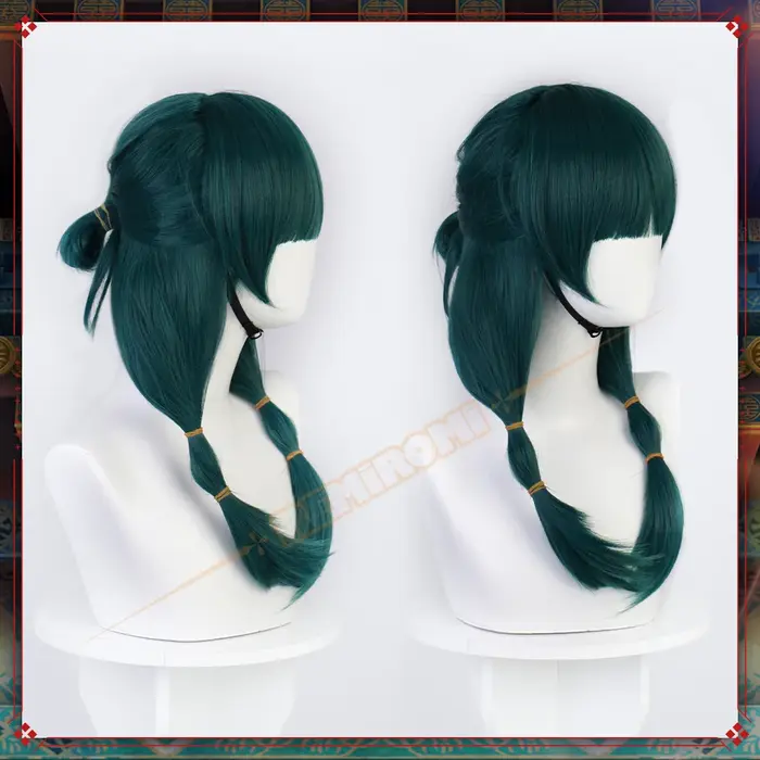 Maomao Cosplay perruque synthétique Anime les journaux d'apothicaire cheveux verts 2 Styles Kusuriya no Hitorigoto