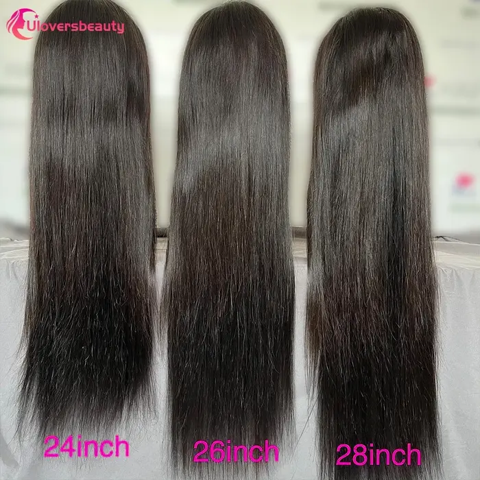 26 30 40 Pouces Perruques Cheveux Humains 13X4 Perruque Brésilienne Glueless Wigs Human Hair 210% Densité