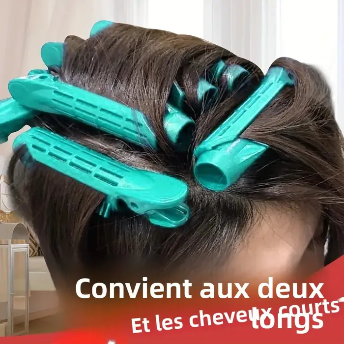 Pinces à racines de cheveux moelleuses et bouclées
