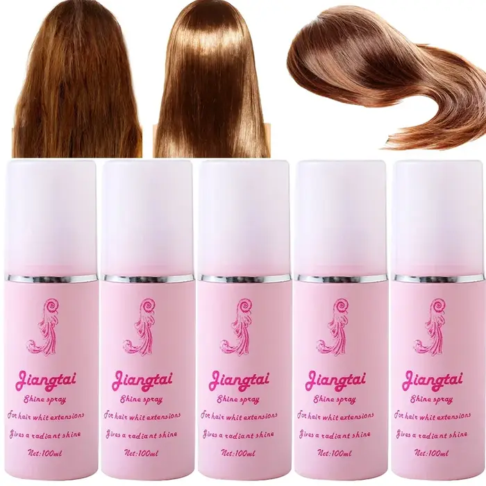 Spray brillant pour perruques 100 ml, pour extensions de cheveux humains et synthétiques, anti-friso
