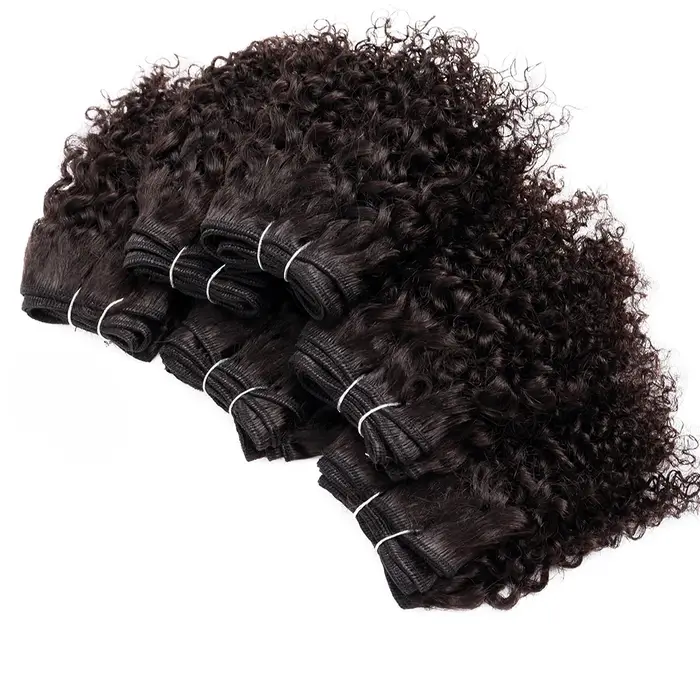 Tissage en lot brésilien naturel crépu bouclé