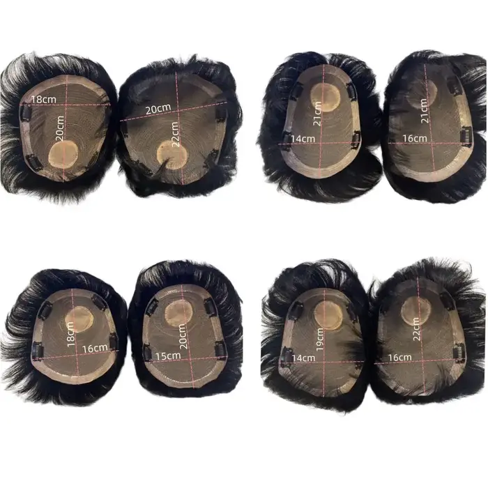Perruque pour hommes système de remplacement de cheveux