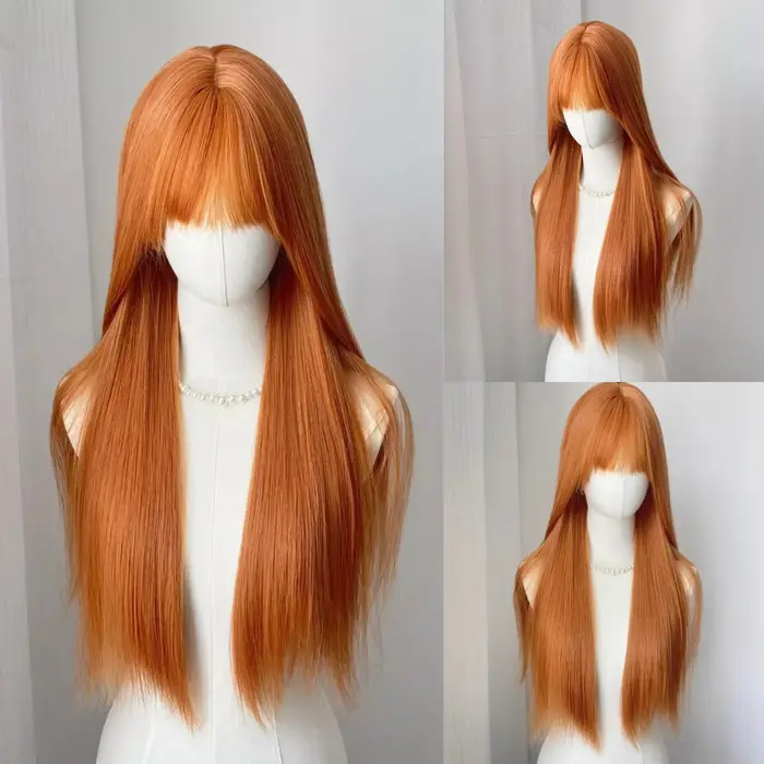 Perruque synthétique de 26 pouces avec grand style ondulé pour cosplay d'Halloween, cheveux festifs 