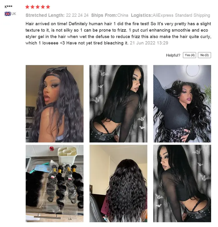 Cheveux Humains Ondulés Body Wave, 3 Bundles avec Closure en Dentelle Transparente 4x4 5x5, Frontal