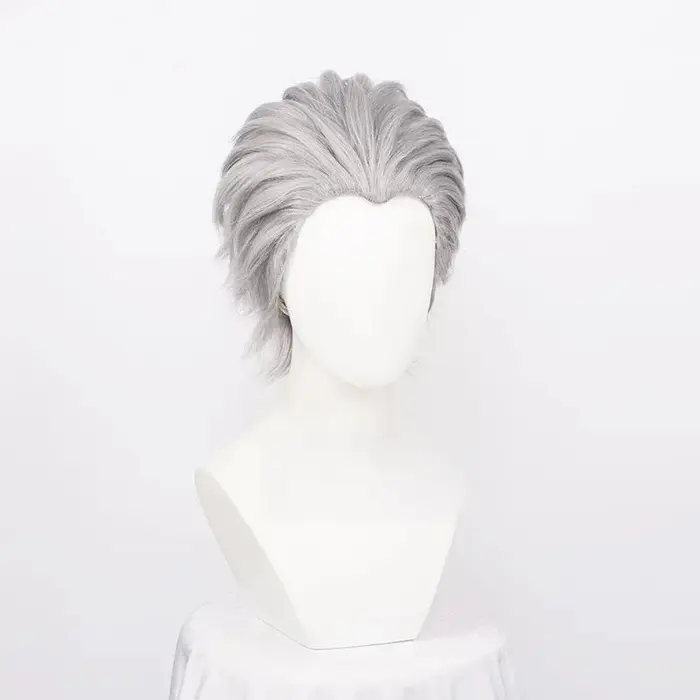 Vergil Cosplay perruque synthétique courte
