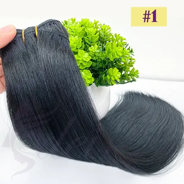 ADEIRS Extensions de cheveux humains Remy cheveux Double trame 100% vraiment cheveux humains tissage