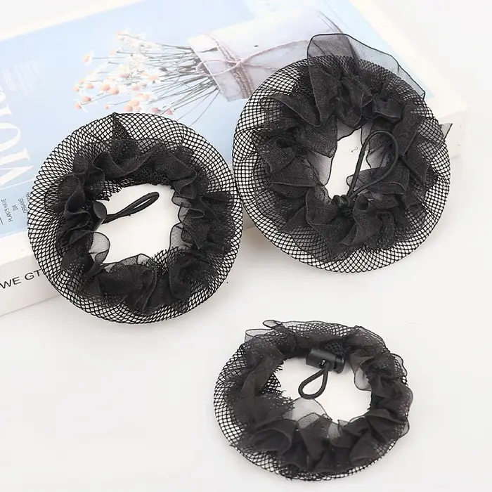 Filet à cheveux élastique en Nylon pour chignon Invisible, réutilisable, adapté aux femmes, chignon 