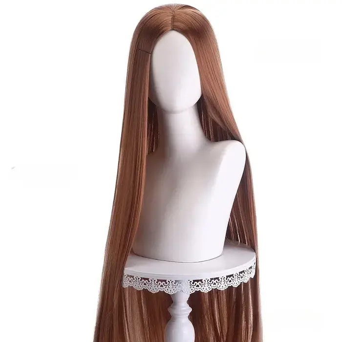 Perruque de Cosplay synthétique bouclée longue de 80cm pour femmes