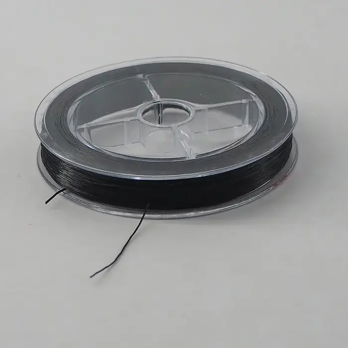 Fil entièrement élastique pour la fabrication d'extensions de cheveux invisibles à plumes 60 m/rouleau