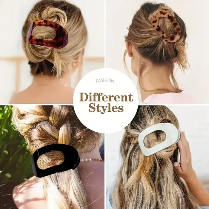 Pinces à cheveux plates 4 pièces