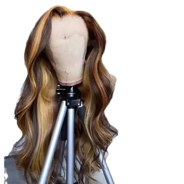 Nouvelle perruque en cheveux humains Highlight