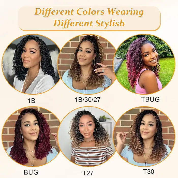 10 pouces déesse boîte tresses Crochet cheveux 1 paquet/lot synthétique Boho Crochet boîte tresses a