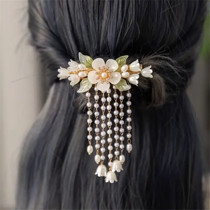 Pinces à cheveux à fleurs élégantes pour femmes
