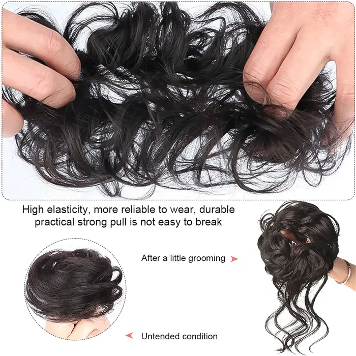 Extension de Chignon synthétique en désordre