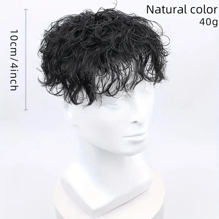 Perruque de cheveux humains réaliste pour hommes