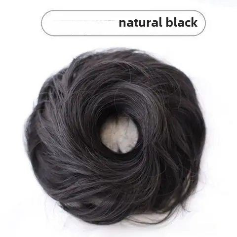 Perruque synthétique avec oreilles de chat, postiche à pince, chignon, mignon, Double chignon, acces