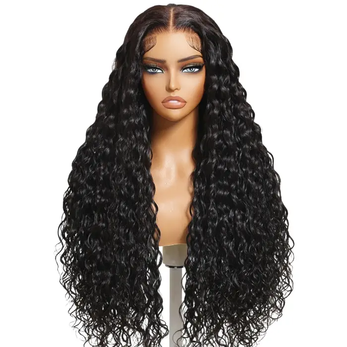 Perruque UNice Pre Everything 7x5 & 13x4 Lace Frontal Water Wave avec cordon de serrage