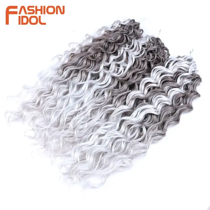 Jessica Hair 20 pouces profond ondulé torsion Crochet cheveux synthétiques Afro
