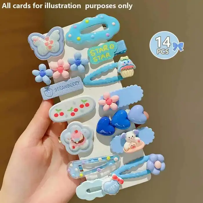 14 pinces à cheveux jaunes mignonnes, accessoires capillaires doux et polyvalents pour bébés filles,