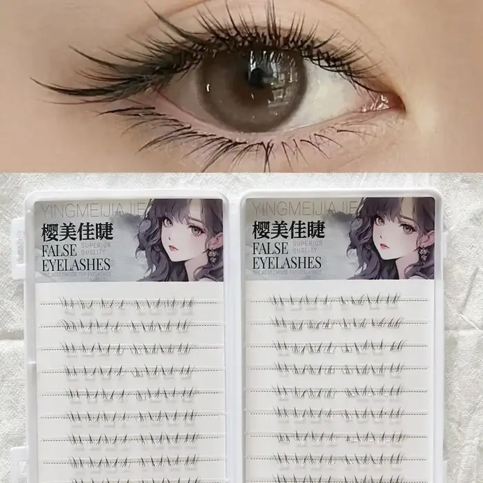 Clusters de cils inférieurs individuels 4-6mm