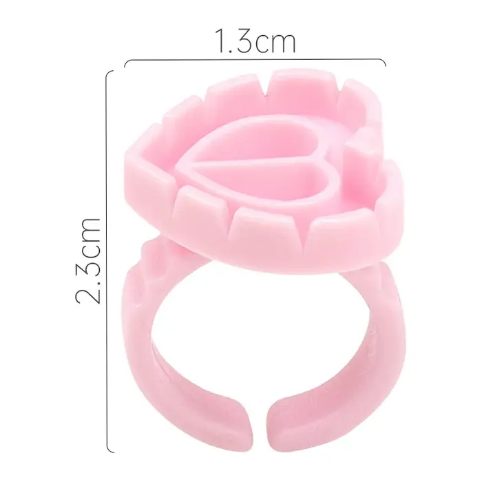 Aireishi vente en gros 100 pièces/sac d'extension de cils jetable colle anneau tasse tatouage Pigment support conteneur