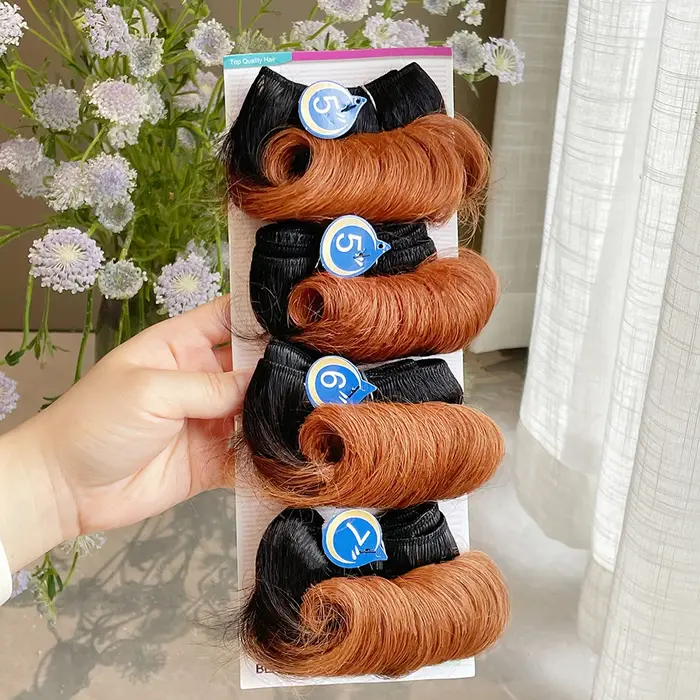 Tissage en lot brésilien 100% naturel bouclé
